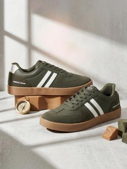 North Star - Men Olive Lace-Ups Casual Sneakers