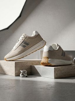 North Star - Men Beige Lace-Ups Casual Sneakers