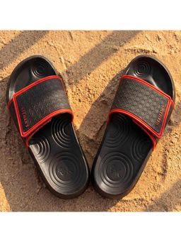 Neeman's - Black High Sprout Sensa Sliders for Men