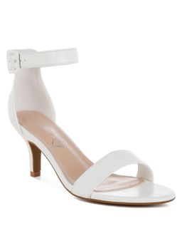 London Rag - Women White Faux Leather Stilettos