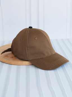 DukieKooky - Brown Solid Casual Polyester Cap (M)