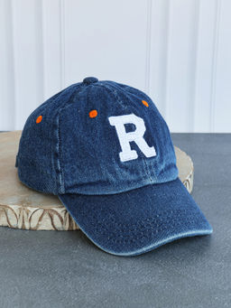 DukieKooky - Navy Blue Embroidered Casual Polyester Cap (M)