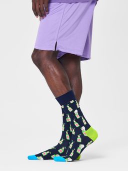 Happy Socks - Unisex Navy Blue Beer Socks