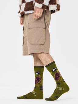 Happy Socks - Unisex Green Taurus Socks