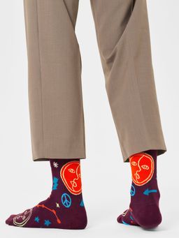 Happy Socks - Unisex Purple Gemini Socks