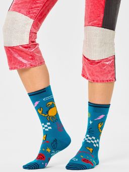 Happy Socks - Unisex Blue Cancer Socks