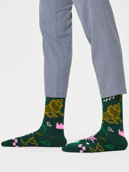 Happy Socks - Unisex Green Leo Socks