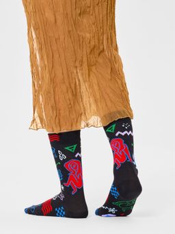 Happy Socks - Unisex Black Virgo Socks