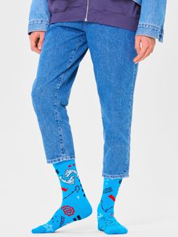 Happy Socks - Unisex Blue Pisces Socks