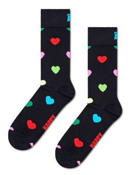 Happy Socks - Unisex Black Heart Socks