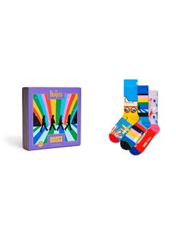 Happy Socks - Unisex Multi-Color Beatles Socks Gift Set (Pack of 3)