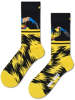 Happy Socks - Unisex Yellow MARVEL X-Men Wolverine Socks