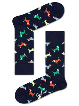 Happy Socks - Unisex Navy Blue Puppy Love Socks