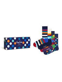 Happy Socks - Unisex Multi-Color Multi-Color Socks (Pack of 4)
