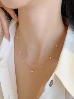 AQUASTREET - Minimal Star Drops Chain 18K Gold Plated Waterproof Anti-Tarnish Necklace