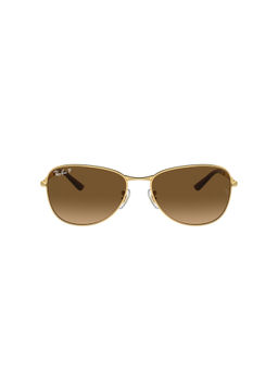 Ray-Ban - Unisex UV Protected Brown Lens Pilot Sunglasses - 0RB3733001/M256