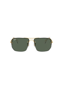 Ray-Ban - Unisex UV Protected Green Lens Irregular Sunglasses - 0RB3738I001/7159