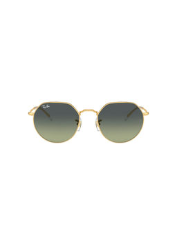 Ray-Ban - Unisex UV Protected Green Lens Irregular Sunglasses - 0RB3565001/BH53