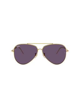 Ray-Ban - Reverse Unisex UV Protected Violet Lens Pilot Sunglasses - 0RBR0101S001/1A59