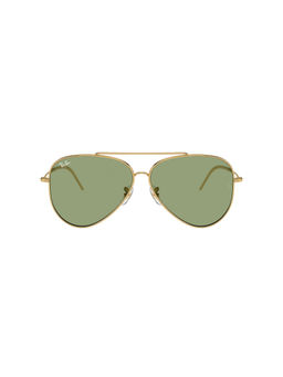 Ray-Ban - Reverse Unisex UV Protected Green Lens Pilot Sunglasses - 0RBR0101S001/8259