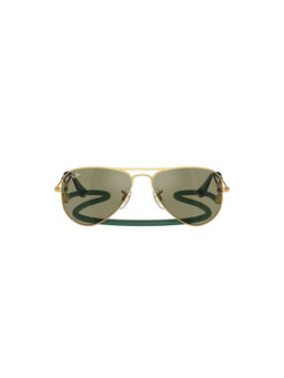 Ray-Ban - Kids Unisex UV Protected Green Lens Pilot Sunglasses - 0RJ9506S223/6R52