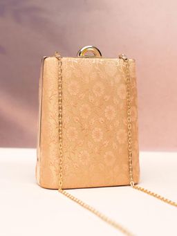 ARTKLIM - Art Klim Peach Glow Clutch Bag with Detachable Strap