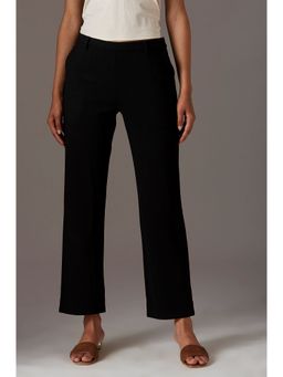 W - Black Solid Trouser