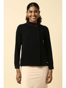 Allen Solly - Women Black Solid Formal Top