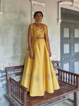 17 : 17 by Simmi Saboo - Bustier with Skirt and Short Jacket (Set of 3)