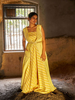 17 : 17 by Simmi Saboo - Jumpsuit with Jacket and Belt (Set of 3)