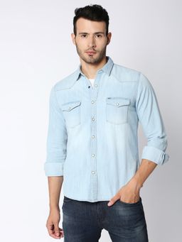 Pepe Jeans - Hank Western Denim Blue Shirt