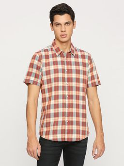 Pepe Jeans - Hayden Ss Yarn Dyed Checks Red Shirt