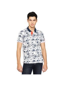 Pepe Jeans - Kayden Sr All Over Printed White Polo T-Shirt