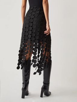 ANNY - Laser Cut Double Layered Skirt