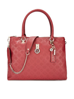 Guess - Maroon Printed Tote Bag