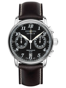 Zeppelin - LZ127 Graf Chronograph Date Analog Black Dial Mens Watch-76782