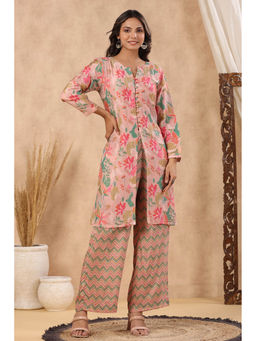 KAFTANIZE - Aster Printed Muslin Co-Ord (Set of 2)