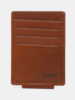 Spykar - Men Cognac Leather Card Cases