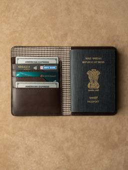 Theater - Men'S Passport Holder Brown Wallet (S)