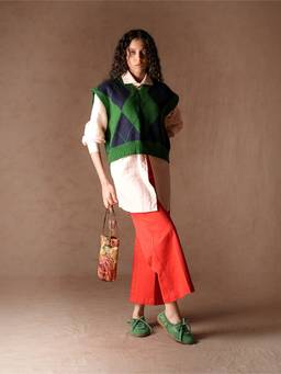 Theater - Winedown Printed Fabric Wine Bucket Bag (S)