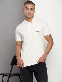 Tommy Hilfiger - Menswear Off White Polo T-Shirt