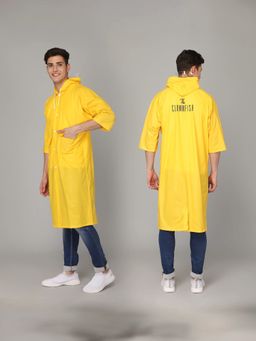 The Clownfish - Unisex Raincoat with Adjustable Hood Yellow