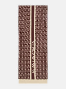 Guess - Men Red Self-Design Polyamide Scarf
