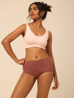 Krvvy - Airsoft Women's Mauve High Coverage Seamless and Breathable Fit Boy Shorts