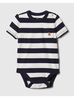 GAP - Kids Horizontal Stripes Crew Neck Half Sleeves Onesies