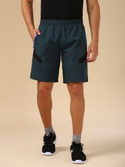 Van Heusen - Men Swift Dry and Mesh Panel Shorts - Pine