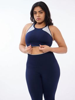 FEIER - Navy Blue Slingshot Sports Bra