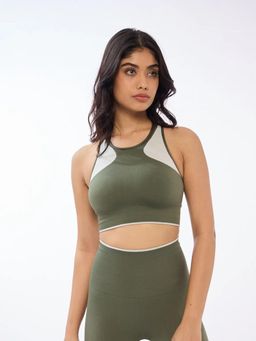 FEIER - Olive Slingshot Sports Bra