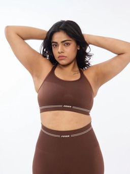 FEIER - Brown Lift Strappy Sports Bra