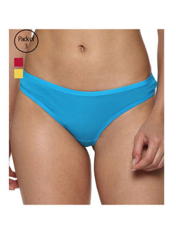 Leading Lady - Pack Of 3 Pcs Colourful Thongs - Multi-Color
